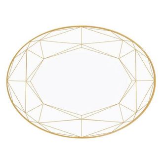 Prouna Gem Cut Gold 14 Inch Oval Platter in White at Nordstrom