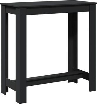 vidaXL Mesa alta de bar madera ingeniería negra 102x50x103,5 cm Vidaxl