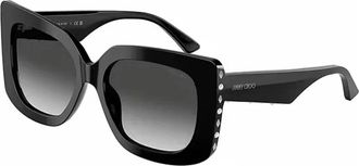 Jimmy Choo London Butterfly Zonnebril - Dames - Zonnebrillen - Zwart - 54 MM - Accessoires