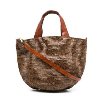 Ibeliv Tote Bags, female, Beige, Size: ONE SIZE Raffia Crossbody Bag