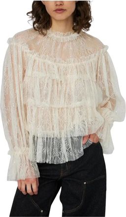 Elisabetta Franchi Mujer, Blusas y Camisas, Beige, Talla: L