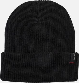 Brixton Mens Brixton Mens Heist Rib Knit Beanie - Black - Size: ONE size