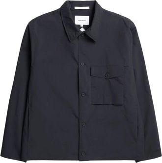 Norse Projects Marcus Windstopper Overshirt - Heren - Zomerjassen - Zwart - XL - Wol - Jassen