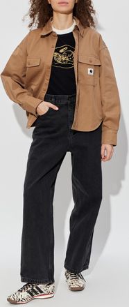 Carhartt Work in Progress T-shirt With Print, Womens, Black