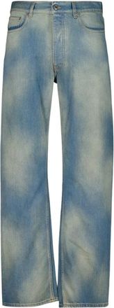 Off-white Relaxed Fit Jeans - Heren - Regular Fit Jeans - Blauw - W30 - Katoen - Jeans