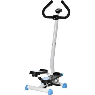 HOMCOM M&aacute;quina De Step Stepper Fitness En Casa Para Escaleras Con Pantalla Lcd Manillar Y Pedales Antideslizantes Para Gimnasio Oficina 55x44x108 Cm - Homcom