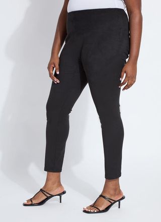 Lyss&eacute; Hi Waist Suede Legging (Curvy, 28.5 Inseam)