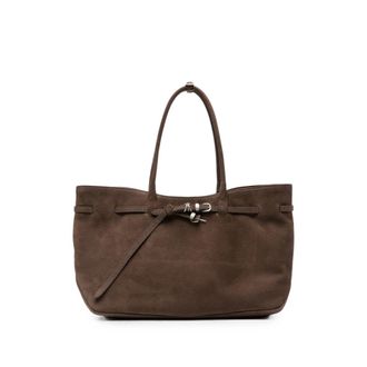 Margesherwood Buckle-detail Suede Tote Bag