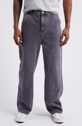 Elwood Relaxed Fit Denim Carpenter Pants in Grey at Nordstrom Rack, Size 30