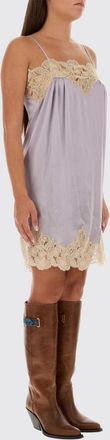 Chlo&eacute; Mini abito sottoveste in seta con inserti in pizzo