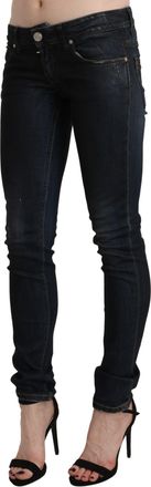 Acht Washed Low Waist Skinny blue Womens Jeans