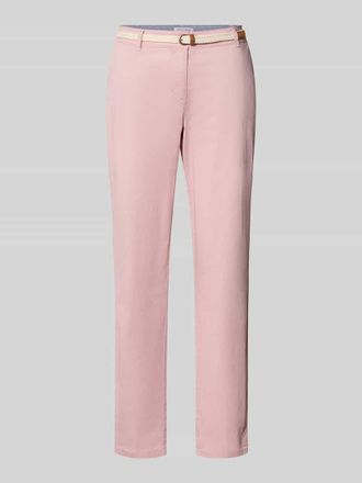 Christian Berg Chino mit G&uuml;rtel und Ges&auml;&szlig;taschen in Mauve, Gr&ouml;&szlig;e 34