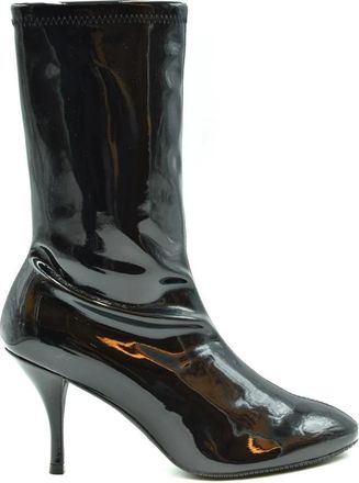 Stuart Weitzman Hoge Hakken Laarzen - Dames - Laarzen met Hak - Zwart - 36 EU - Leer - Schoenen