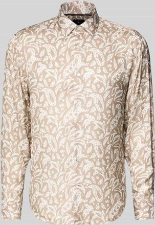 Joop Loose Fit Freizeithemd aus Viskose Modell Matty in Sand, Größe 39