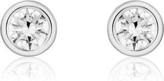 Ariana Rabbani Bezeled Set Half Carat TW Lab Grown Diamond Studs