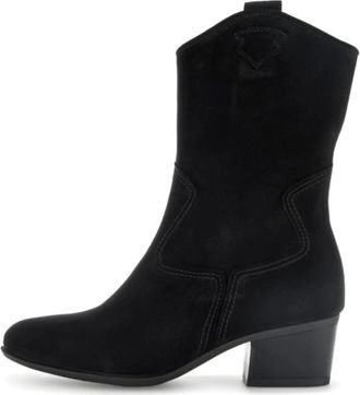 Gabor Schoenen, Dames, Zwart, 36 EU, Su&egrave;de, Enkellaars met hoge hak