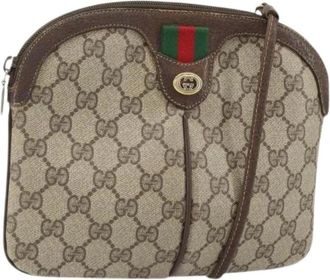 Gucci Pre-owned Cross Body Bags, female, Beige, Size: ONE SIZE Pre-owned Plastic Cross Body Bag