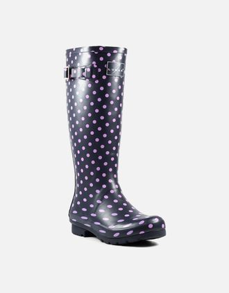 Lunar Womens Spot Womens Wellingtons - Blue - Size: 7
