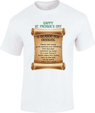 Bang Tidy Clothing St Patricks Day T Shirt - Fancy Dress Novelty Paddys Day Accessories Clothing Props - Irish Gifts - Funny Day T-Shirts for Men - Soft Cotton Short Sle