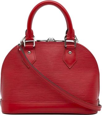 Louis Vuitton Pre-owned Handbags, female, Red, Size: ONE SIZE Pre-owned Epi Alma BB Mini Pochette Accessoires Handbag