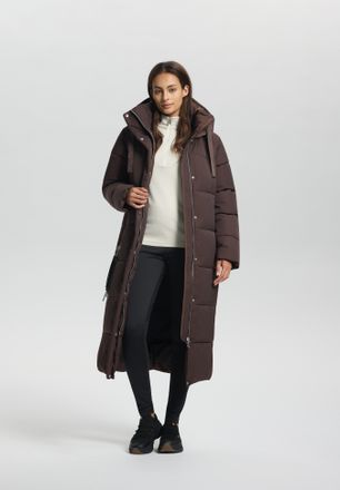 Luhta Steppmantel LUHTA HEINIS, Damen, Gr. 42, schwarz braun, Obermaterial: 100% Polyester, M&auml;ntel Steppmantel, wasserabweisend, winddicht, atmungsaktiv, sp