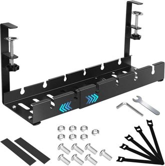 OEM Gesti&oacute;n De Cables, Sistema De Gesti&oacute;n De Cables De Escritorio Sin Necesidad De Taladrar, Retr&aacute;ctil De 30,5 Cm A 55 Cm, Kit De Gesti&oacute;n De Cables, Organ