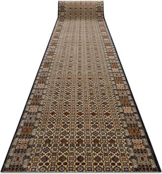 RugsX Rugsx - Alfombra De Pasillo Keshan 6428/53551 Oriental Beige / Azul Oscuro 90cm Beige 90x1150 Cm