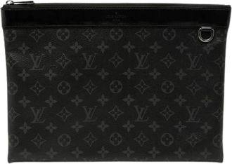 Louis Vuitton Pre-owned Discovery Pochette PM - Dames - Vintage Clutch - Zwart - ONE Size - Leer - Vintage
