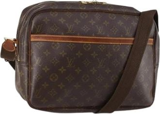 Louis Vuitton Pre-owned Canvas Cross Body Tas - Dames - Vintage Schoudertas - Bruin - ONE Size - Vintage