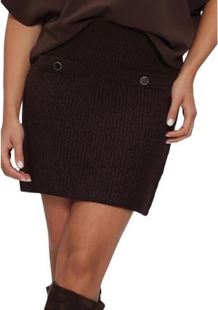 Silvian Heach Miniskirt Kryam - Dames - Korte rokken - Bruin - L - Polyester - Rokken
