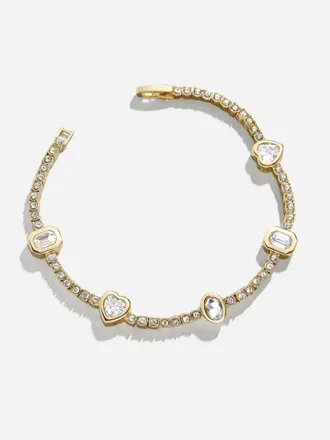 BaubleBar Womens Galia Tennis Bracelet In Gold