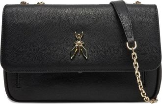 Patrizia Pepe Borsa a spalla con catena e battente - Nero