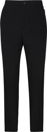 Hev&ograve; Donkerbruine katoenblend broek - Heren - Slim Fit Broeken - Bruin - S - Katoen - Broeken