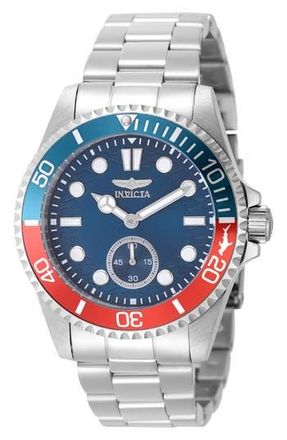Invicta 49432 Pro Diver Watch in Blue/Red at Nordstrom Rack