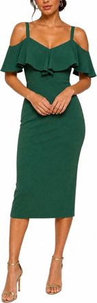 Rachel Roy Marcella Off the Shoulder Ruffle Midi Dress