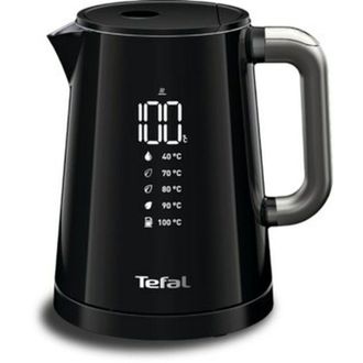 T-fal Smartn Light Hervidor El&eacute;ctrico 1l, Pantalla Digital, 5 Ajustes, Filtro Extra&iacute;ble, 30 Min, Interior Inoxidable, Base Giratoria, Filtro Antical Extra&iacute;b