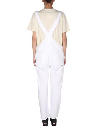 Washington Dee-Cee Denim Overalls Jumpsuit - White
