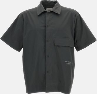 Pas Normal Studios Off-Race Gray Nylon Short-Sleeve Shirt
