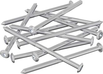 vidaXL Tornillos De Muebles 1000 Uds. Plateado Acero Vidaxl