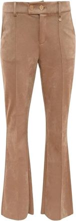 ZiZo Pia Broek - Dames - Wijde Broeken - Beige - 3XL - Broeken