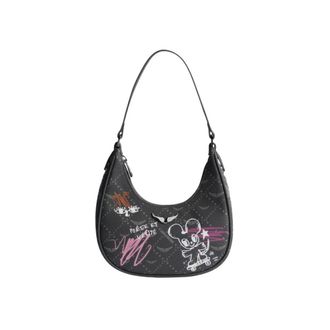 Zadig&Voltaire Shoulder Bags, female, Gray, Size: ONE SIZE Z Night Out Monogram Tag Bag