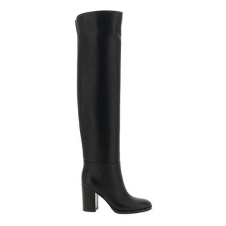 Gianvito Rossi Vitello Glove High Boots - Shoes - Mujer - Negro - 38 EU