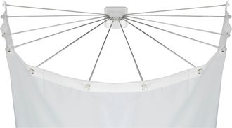 WENKO Duschvorhangspinne Fixmass Edelstahl rostfrei