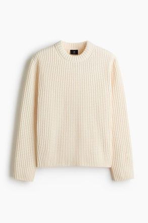 H&M Regular Fit Jumper in Cream at Nordstrom, Size Xx-Large