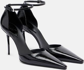 Alaia DOrsay 90 patent leather pumps