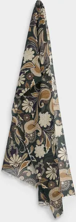 Le 31 Mens Paisley pattern lightweight silk-blend scarf Exclusive collection from Italy