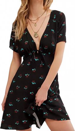 Free People Everyones Favorite Mini Dress In Black
