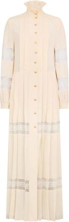 Philosophy di Lorenzo Serafini Kleedjes, Dames, Roze, L, Polyester, Lange Jurk met Kant