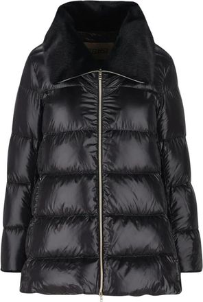Herno Black Quilted Shirt Collar Jacket