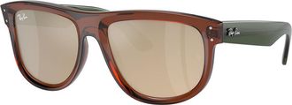 Ray-Ban RBR0501S Boyfriend Reverse 67102O Mens Sunglasses Brown Size 56